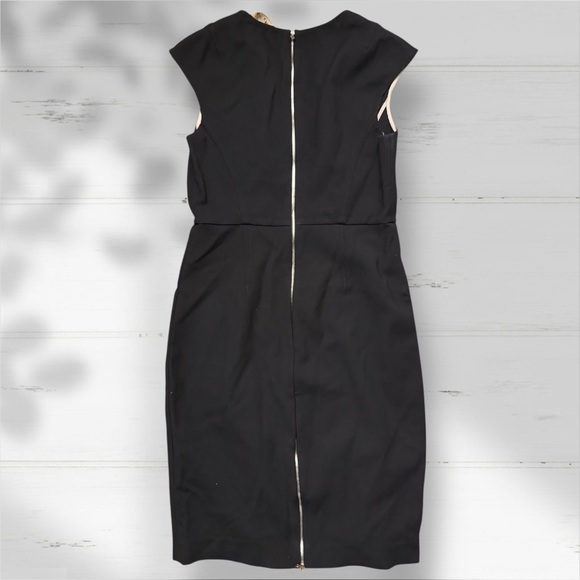 Diane von Furstenberg Black Sheath Dress | Size 8 | Minimalist Capsule Wardrobe - Picture 5 of 6